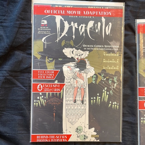 TOPPS Comics Dracula #3 of 4 - Picture 2 of 3